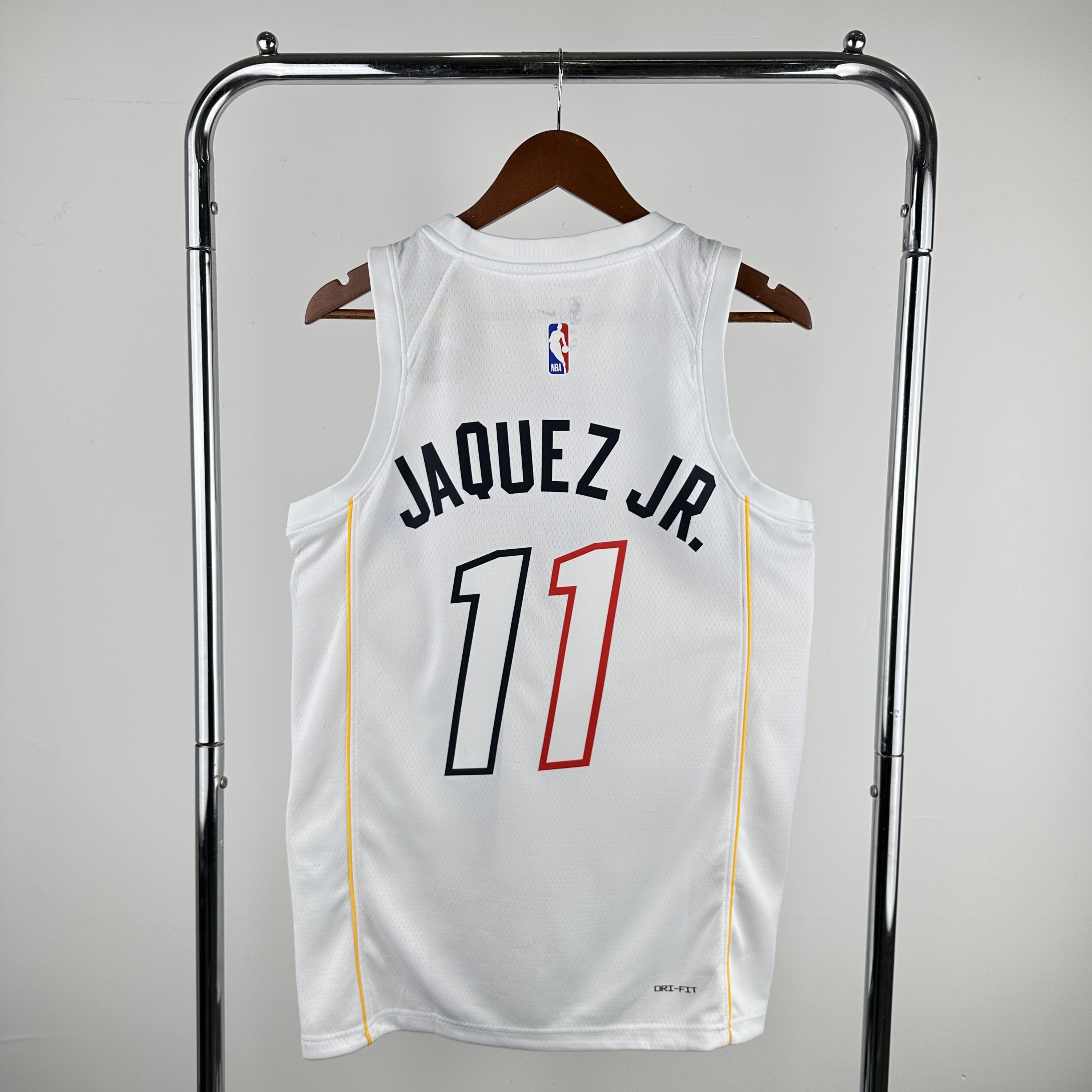 Men Miami Heat #11 Jaquez jr White City Edition Nike 2024 NBA Jersey->miami heat->NBA Jersey